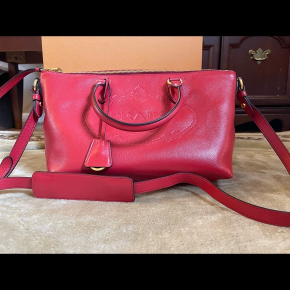 Embossed prada logo Tote Two Way bag - Picture 8 of 8